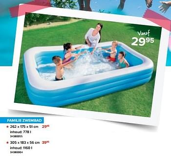 Promoties Familie zwembad - BestWay - Geldig van 08/07/2023 tot 31/08/2023 bij Euro Shop