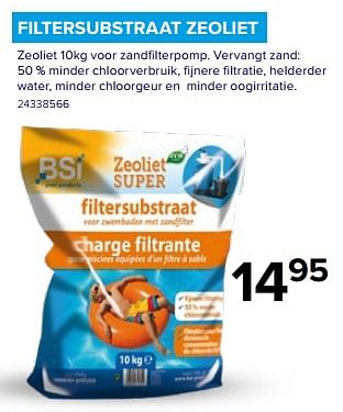 Promoties Filtersubstraat zeoliet - BSI - Geldig van 08/07/2023 tot 31/08/2023 bij Euro Shop