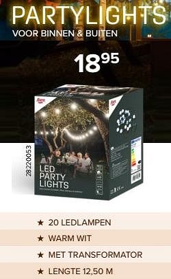 Promoties Partylights - Euro Light - Geldig van 08/07/2023 tot 31/08/2023 bij Euro Shop