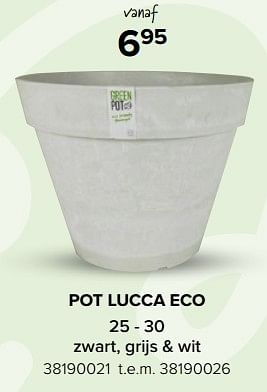 Promoties Pot lucca eco - Huismerk - Euroshop - Geldig van 08/07/2023 tot 31/08/2023 bij Euro Shop