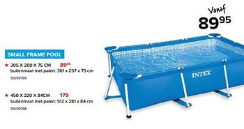 Promoties Small frame pool - Intex - Geldig van 08/07/2023 tot 31/08/2023 bij Euro Shop