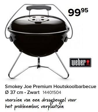 Promoties Smokey joe premium houtskoolbarbecue - Weber - Geldig van 08/07/2023 tot 31/08/2023 bij Euro Shop