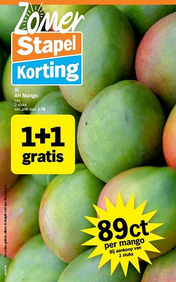 Promoties Ah mango - Huismerk - Albert Heijn - Geldig van 10/07/2023 tot 16/07/2023 bij Albert Heijn
