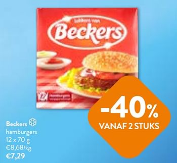 Promoties Beckers hamburgers - Beckers - Geldig van 12/07/2023 tot 25/07/2023 bij OKay