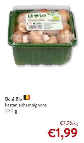 Promoties Boni bio kastanjechampignons - Boni - Geldig van 12/07/2023 tot 25/07/2023 bij OKay