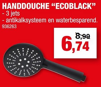 Promotions Handdouche ecoblack - Lafiness - Valide de 12/07/2023 à 23/07/2023 chez Hubo