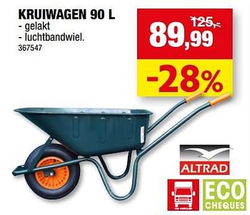 Promotions Kruiwagen - Altrad - Valide de 12/07/2023 à 23/07/2023 chez Hubo