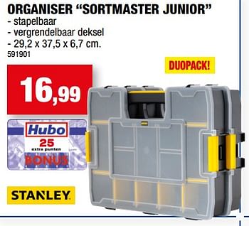 Promoties Organiser sortmaster junior - Stanley - Geldig van 12/07/2023 tot 23/07/2023 bij Hubo