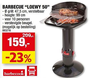 Promoties Barbecue loewy 50 - Barbecook - Geldig van 12/07/2023 tot 23/07/2023 bij Hubo