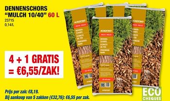 Promoties Dennenschors mulch 10-40 - Agrofino - Geldig van 12/07/2023 tot 23/07/2023 bij Hubo