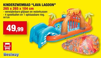 Promoties Kinderzwembad lava lagoon - BestWay - Geldig van 12/07/2023 tot 23/07/2023 bij Hubo