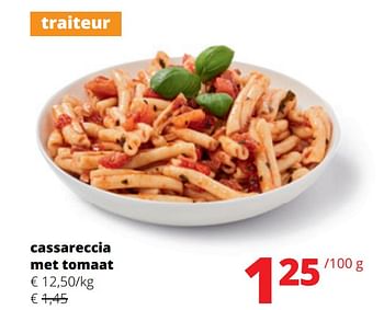 Promoties Cassareccia met tomaat - Huismerk - Spar Retail - Geldig van 13/07/2023 tot 26/07/2023 bij Spar (Colruytgroup)