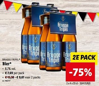 Promoties Bier - Brugge Tripel - Geldig van 19/07/2023 tot 25/07/2023 bij Lidl