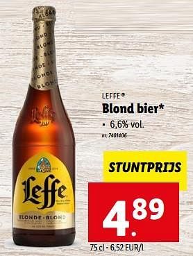 Promoties Blond bier - Leffe - Geldig van 19/07/2023 tot 25/07/2023 bij Lidl