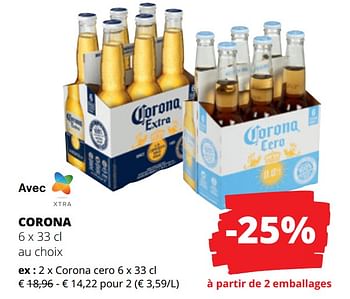 Promotions Corona cero - Corona - Valide de 13/07/2023 à 26/07/2023 chez Spar (Colruytgroup)
