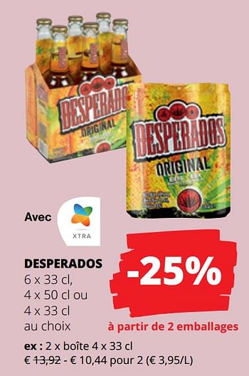 Promotions Desperados boîte - Desperados - Valide de 13/07/2023 à 26/07/2023 chez Spar (Colruytgroup)