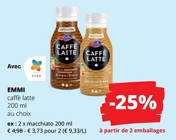 Promotions Emmi caffè latte macchiato - Emmi - Valide de 13/07/2023 à 26/07/2023 chez Spar (Colruytgroup)