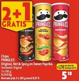 Promoties Chips pringles original - Pringles - Geldig van 12/07/2023 tot 18/07/2023 bij Smatch