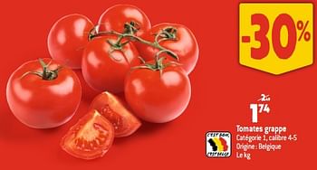 Promotions Tomates grappe - Produit Maison - Smatch - Valide de 12/07/2023 à 18/07/2023 chez Smatch