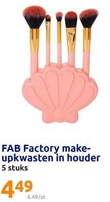 Promoties Ab factory make-upkwasten in houder - Fab Factory - Geldig van 12/07/2023 tot 18/07/2023 bij Action
