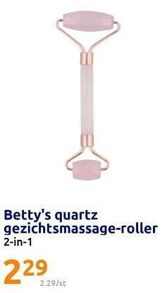 Promoties Betty`s quartz gezichtsmassage-roller - Betty's - Geldig van 12/07/2023 tot 18/07/2023 bij Action