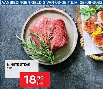Promoties Minute steak - Huismerk - Alvo - Geldig van 02/08/2023 tot 08/08/2023 bij Alvo
