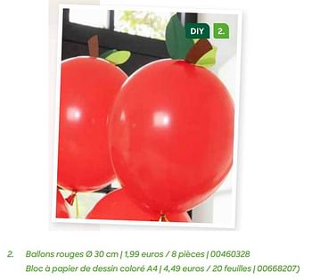 Promoties Ballons rouges - Huismerk - Ava - Geldig van 11/07/2023 tot 15/10/2023 bij Ava