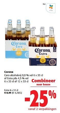 Promoties Corona extra pils - Corona - Geldig van 12/07/2023 tot 25/07/2023 bij Colruyt