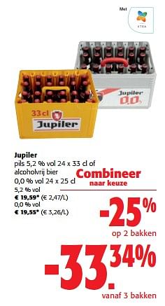 Promoties Jupiler pils of alcoholvrij bier - Jupiler - Geldig van 12/07/2023 tot 25/07/2023 bij Colruyt