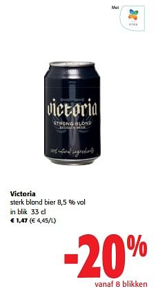 Promoties Victoria sterk blond bier - Victoria - Geldig van 12/07/2023 tot 25/07/2023 bij Colruyt
