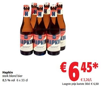 Promoties Hapkin sterk blond bier - Hapkin - Geldig van 12/07/2023 tot 25/07/2023 bij Colruyt