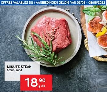 Promotions Minute steak - Produit maison - Alvo - Valide de 02/08/2023 à 08/08/2023 chez Alvo
