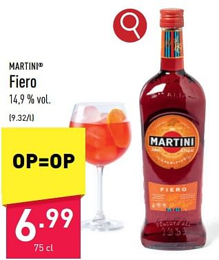 Promoties Fiero - Martini - Geldig van 24/07/2023 tot 04/08/2023 bij Aldi