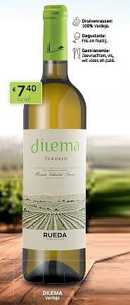 Promoties Dilema verdejo - Witte wijnen - Geldig van 14/07/2023 tot 27/07/2023 bij BelBev