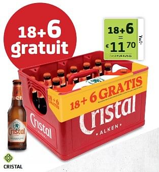 Promoties Cristal - Cristal - Geldig van 14/07/2023 tot 27/07/2023 bij BelBev