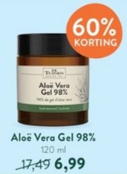 Promoties Aloe vera gel 98% - De Tuinen - Geldig van 10/07/2023 tot 06/08/2023 bij Holland & Barret