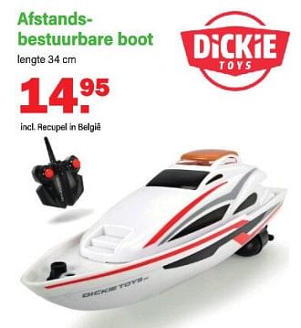 Promoties Afstands- bestuurbare boot - Dickie - Geldig van 17/07/2023 tot 05/08/2023 bij Van Cranenbroek