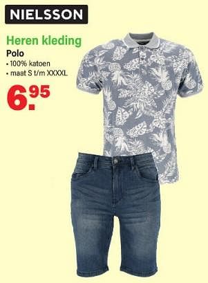 Promoties Heren kleding polo - Nielsson - Geldig van 17/07/2023 tot 05/08/2023 bij Van Cranenbroek