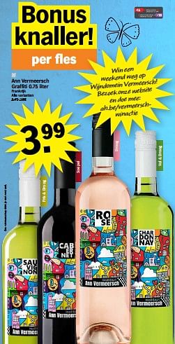 Promoties Ann vermeersch graffiti - Rosé wijnen - Geldig van 17/07/2023 tot 23/07/2023 bij Albert Heijn
