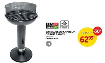 Promotions Barbecue au charbon de bois samos - BBQ & Friends  - Valide de 19/07/2023 à 07/08/2023 chez Brico