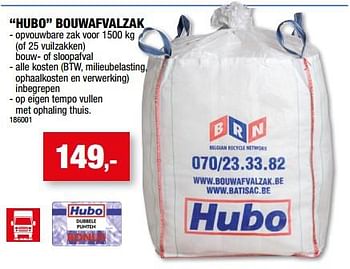 Promoties Hubo bouwafvalzak - Huismerk - Hubo  - Geldig van 19/07/2023 tot 30/07/2023 bij Hubo