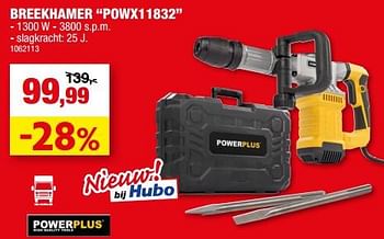 Promoties Powerplus breekhamer powx11832 - Powerplus - Geldig van 19/07/2023 tot 30/07/2023 bij Hubo
