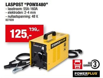Promoties Powerplus laspost powx480 - Powerplus - Geldig van 19/07/2023 tot 30/07/2023 bij Hubo