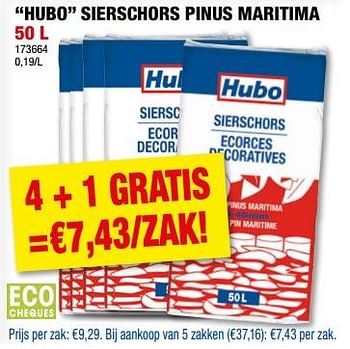 Promoties Hubo sierschors pinus maritima - Huismerk - Hubo  - Geldig van 19/07/2023 tot 30/07/2023 bij Hubo