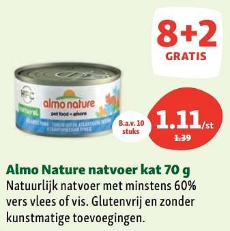 Promoties Almo nature natvoer kat - Almo Nature - Geldig van 02/08/2023 tot 07/08/2023 bij Maxi Zoo