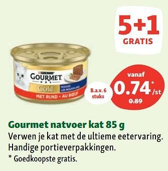 Promoties Gourmet natvoer kat - Purina - Geldig van 02/08/2023 tot 07/08/2023 bij Maxi Zoo