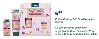 Promotions Coffret cadeau- soft skin favourites - Kneipp - Valide de 08/07/2023 à 31/08/2023 chez Euro Shop