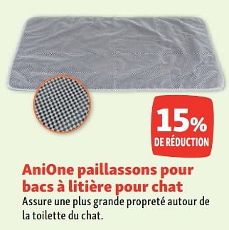 Promotions Anione paillassons pour bacs à litière pour chat 15% de réduction - Anione - Valide de 02/08/2023 à 07/08/2023 chez Maxi Zoo