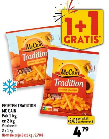 Promoties Frieten tradition mc cain - Mc Cain - Geldig van 19/07/2023 tot 25/07/2023 bij Louis Delhaize