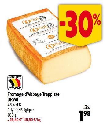 Fromage d'abbaye d'Orval